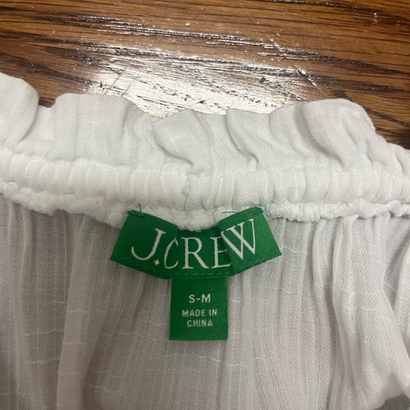 J. Crew White Maxi Beach Coverup Size S/M - Picture 4 of 5